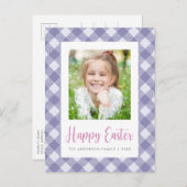 Happy Easter Photo Briefkaart (Voorkant / Achterkant)