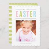 Happy Easter Photo Card Personalized Feestdagenkaart (Voorkant / Achterkant)