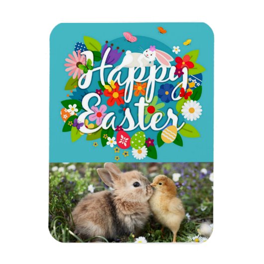 Happy Easter Photo Magnet Magneet (Verticaal)