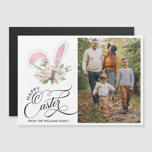 Happy Easter Photo Typografie (Voorkant / Achterkant)