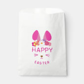 Happy Easter Pink Bunny Bedankzakje (Voorkant)
