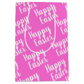  Happy Easter Pink Medium Cadeauzakje (Voorkant)