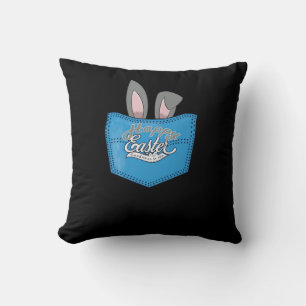 Happy Easter Pop Peeking Bunny Kussen