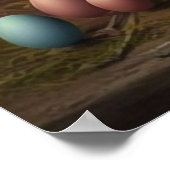 Happy Easter-Poster voor eitjes Poster (Hoek)