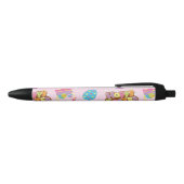 Happy Easter Print Pattern, Easter Holiday Zwarte Inkt Pen (Bovenkant)
