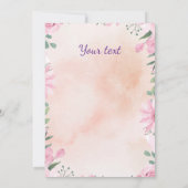 Happy Easter - purple egg with photo Kaart (Achterkant)