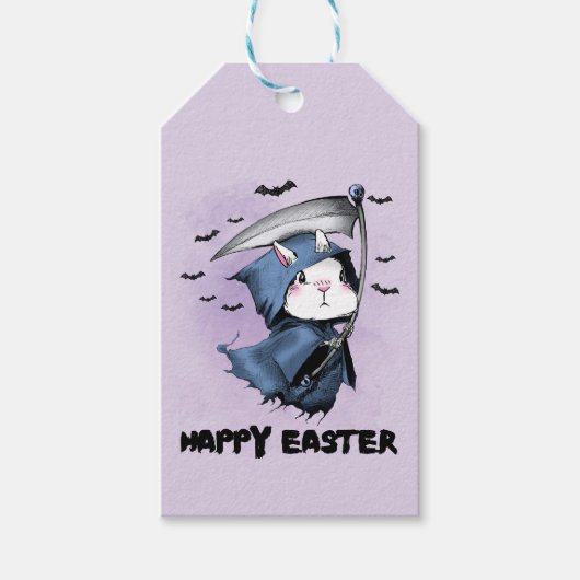 Happy Easter Reaper Bunny  Cadeaulabel (Voorkant)