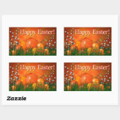 Happy Easter Rechthoekige Sticker (Vel)