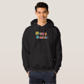 Happy Easter Retro Groovy Easter Day Hoodie (Voorkant volledig)