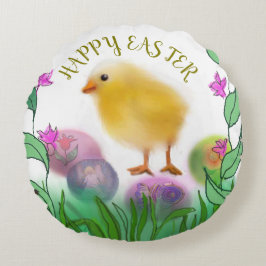 Happy Easter Rond Kussen