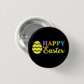 Happy Easter Ronde Button 3,2 Cm (Voorkant /achterkant)