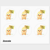 Happy Easter Ronde Sticker (Vel)