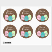 Happy Easter Ronde Sticker (Vel)