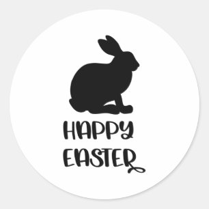happy easter ronde sticker