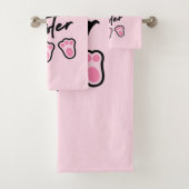 Happy Easter (roze) Bad Handdoek (Insitu)