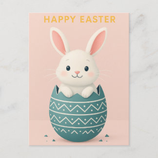 Happy Easter - Schattig Easter Bunny Briefkaart