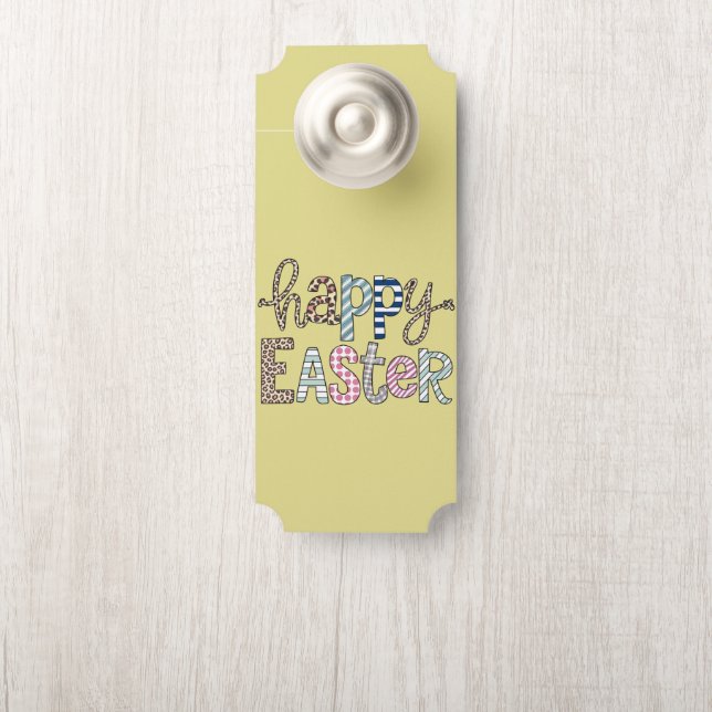 Happy Easter Schattige Bloemen Bunny Spring Leopar (Op knop)