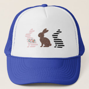 Happy Easter Schattige Easter Leopard Bunny Rabbit Trucker Pet