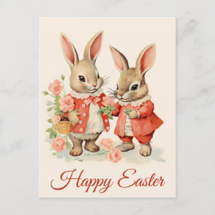 Happy Easter Schattige konijn Briefkaart