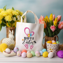Happy Easter Schattige Konijntje Lange oren Hunt E