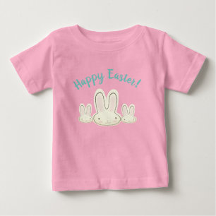 Happy Easter schattige pastel konijnen custom scri