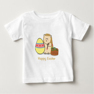 Happy Easter: Schattigee egel die eitje schildert