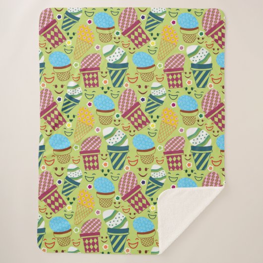 Happy Easter Sherpa Deken (Voorkant)