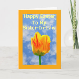 Happy Easter Sister-in-Law Wenskaart Feestdagen Kaart