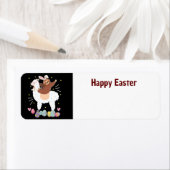Happy Easter Sloth en llama-adreslabel Etiket (Insitu)