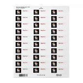 Happy Easter Sloth en llama-adreslabel Etiket (Full Sheet)