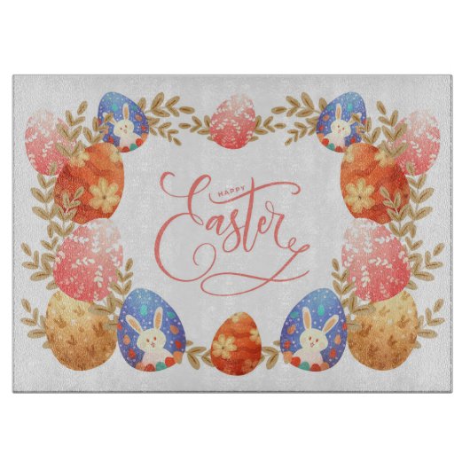 Happy Easter Snijplank (Voorkant)