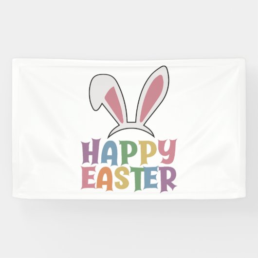 Happy Easter Spandoek (Horizontaal)