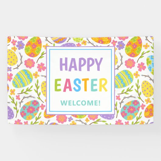 Happy Easter Spandoek (Horizontaal)