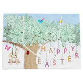 Happy Easter Spring Celebration Garden Party Groot Cadeauzakje (Voorkant)