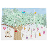 Happy Easter Spring Celebration Garden Party Groot Cadeauzakje (Achterkant)