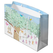 Happy Easter Spring Celebration Garden Party Groot Cadeauzakje (Achterkant Gekanteld)