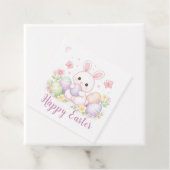 Happy Easter Spring Design - Cute Easter Bunny  Bedankjes Labels (In situ)