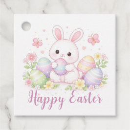 Happy Easter Spring Design - Cute Easter Bunny  Bedankjes Labels