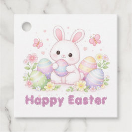 Happy Easter Spring Design - Cute Easter Bunny  Bedankjes Labels