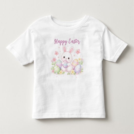 Happy Easter Spring Design - Cute Easter Bunny  Kinder Shirts (Voorkant)