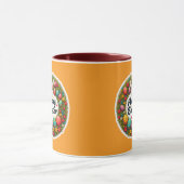 Happy Easter – Spring Floral Circle caneca Mok (Midden)