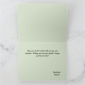 Happy Easter Spring flower-illustratie Kaart (Binnen)