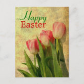 Happy Easter Spring Tulpen Briefkaarten (Voorkant)