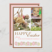 Happy Easter Springtime-fotokaart Feestdagenkaart (Voorkant / Achterkant)