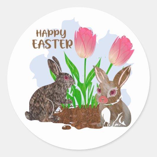 Happy Easter sticker (Voorkant)
