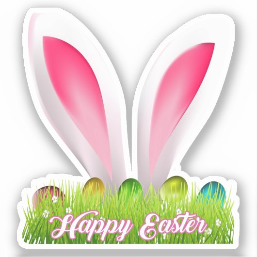 Happy Easter Sticker (Voorkant)