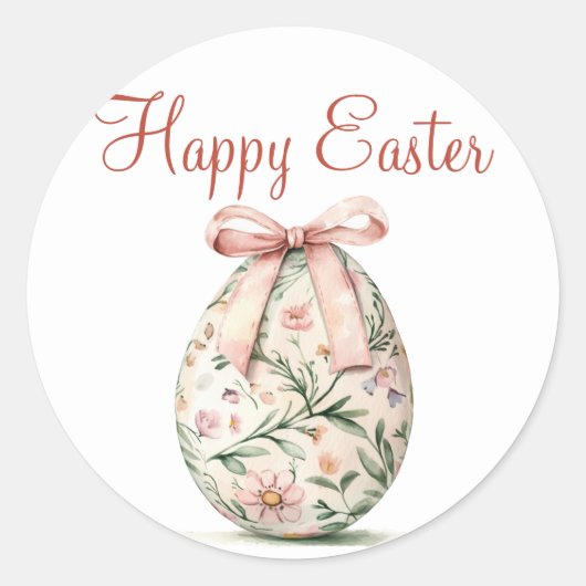 Happy Easter Sticker (Voorkant)