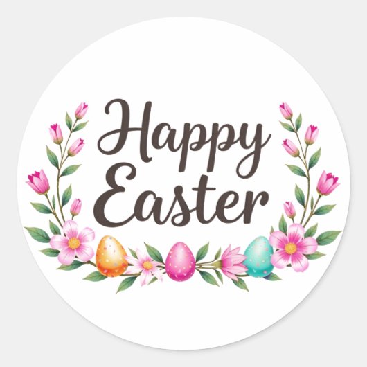 Happy Easter sticker (Voorkant)
