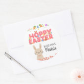 Happy Easter sticker gepersonaliseerd (Envelop)