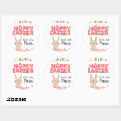 Happy Easter sticker gepersonaliseerd (Vel)